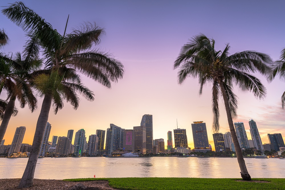 Skyline der Innenstadt von Miami