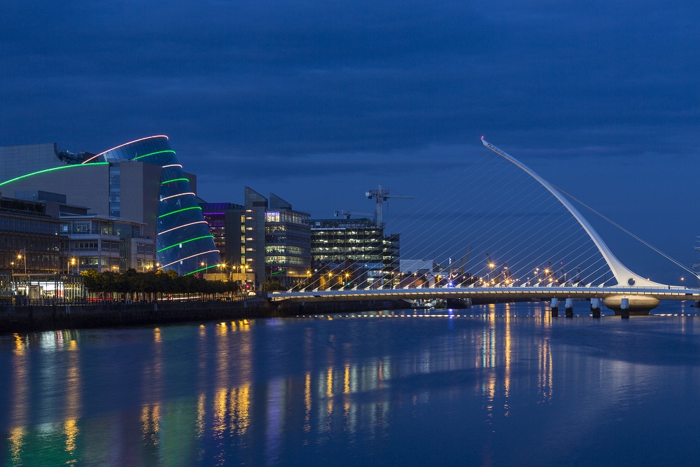 Samuel Beckett Brücke in Dublin, Irland