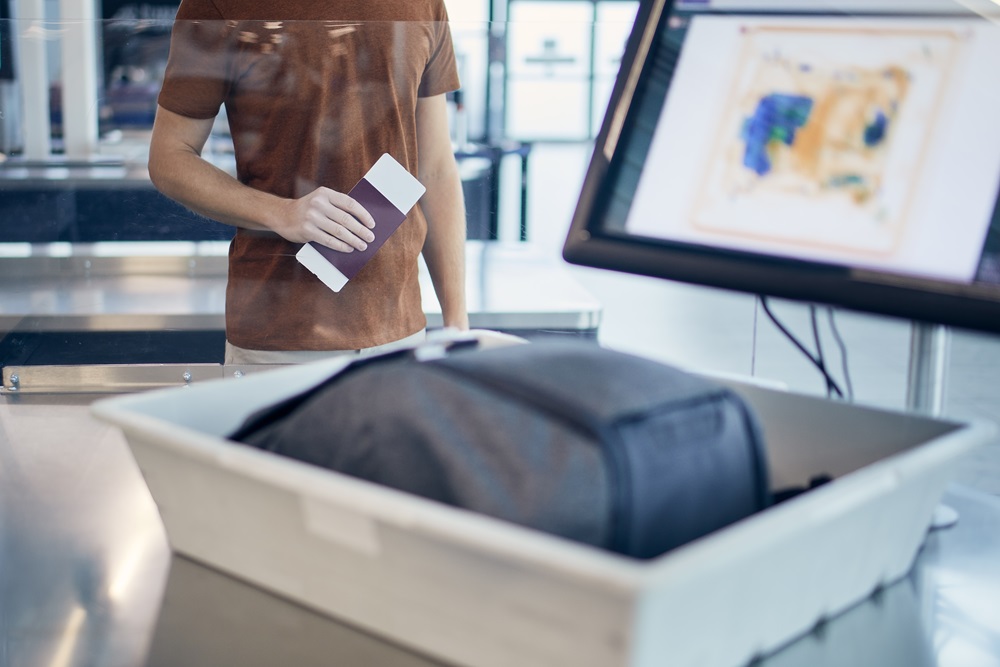 Scannen des Gepäcks für Global Entry-Passagiere