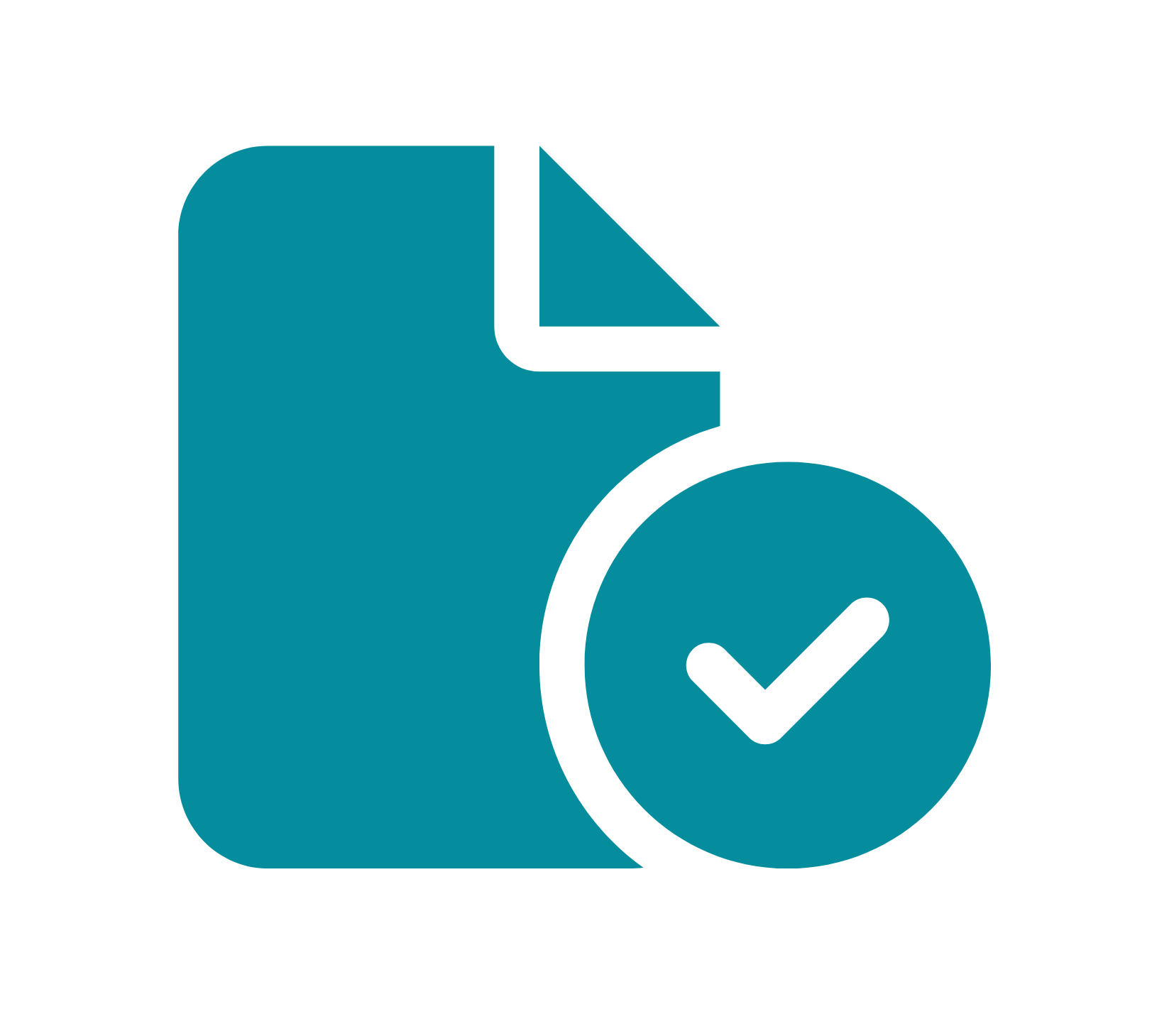 Paper and checkmark icon