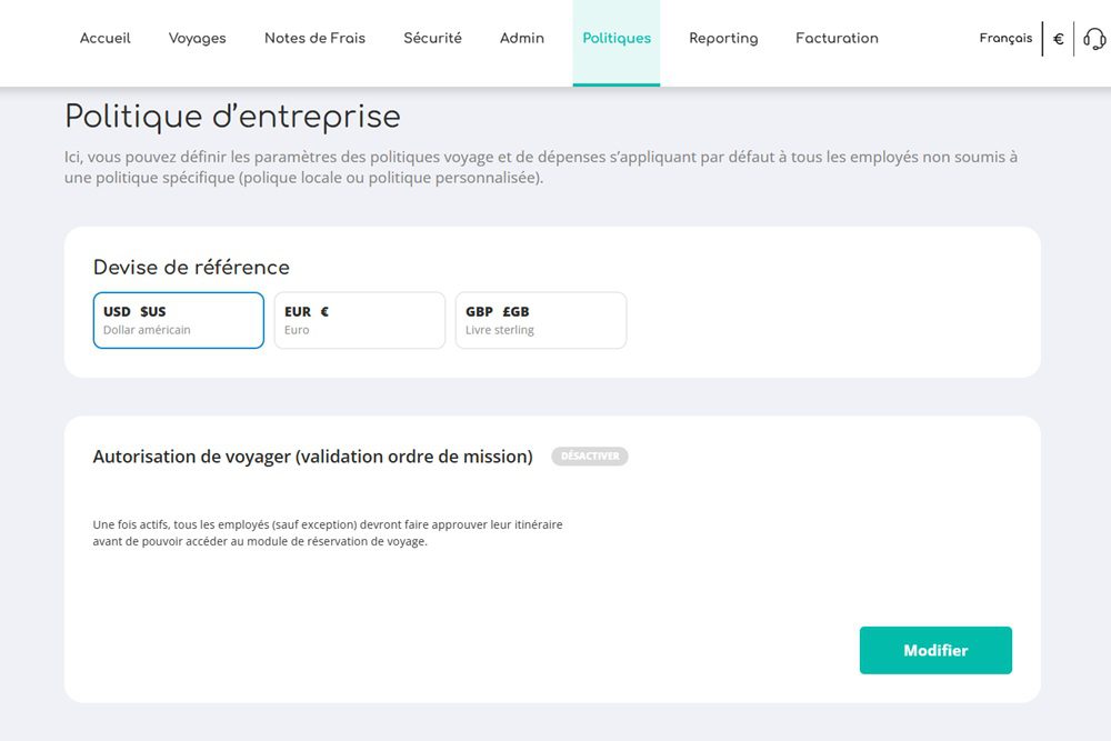 automatise ta politique de voyage
