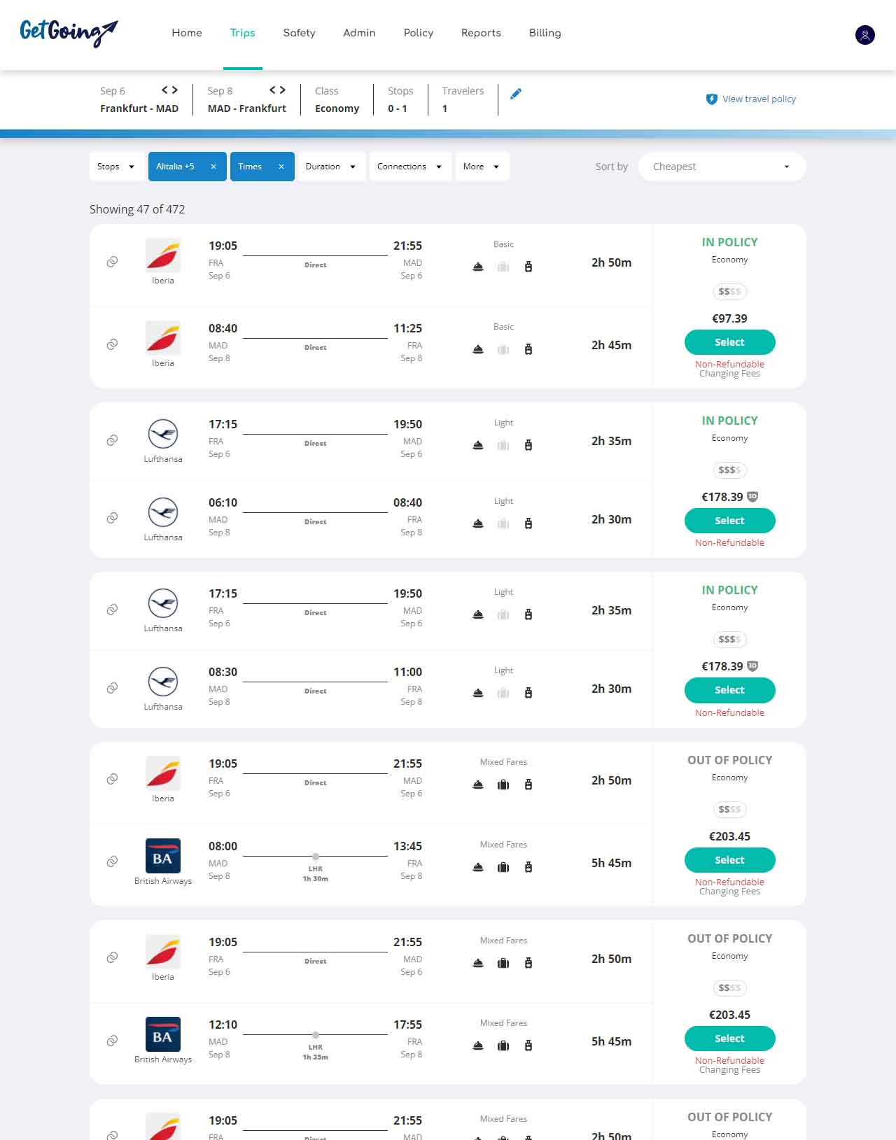 Pick from millions of discounted travel deals on GetGoing