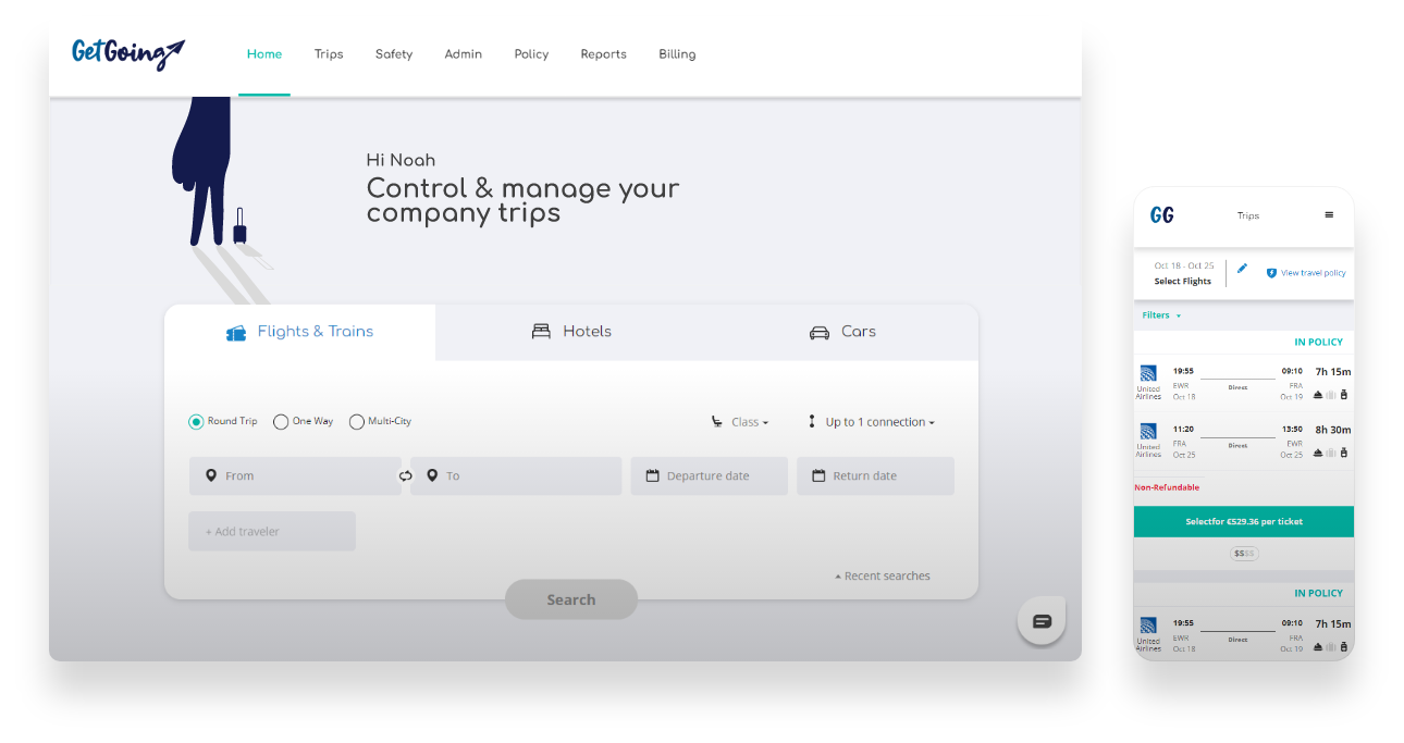 GetGoing travel management platform