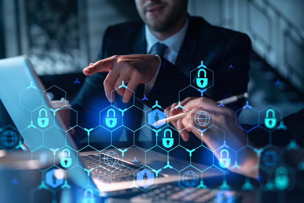 computer with protected passwords being hacked due to data fraud