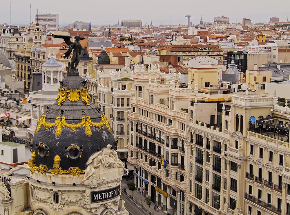 Metropolis-Gebäude in Madrid