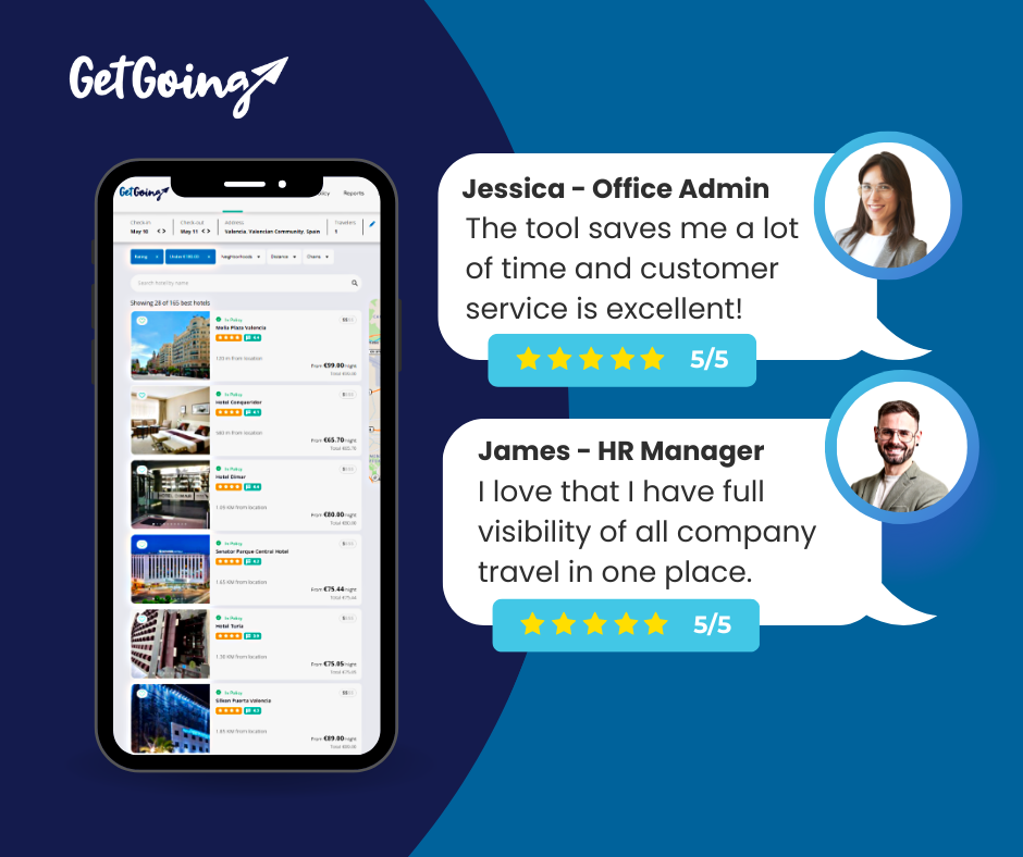 GetGoing Platform screenshot with platform reviews

