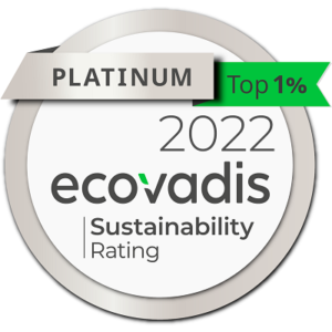 EcoVadis Platinum 2022 rated