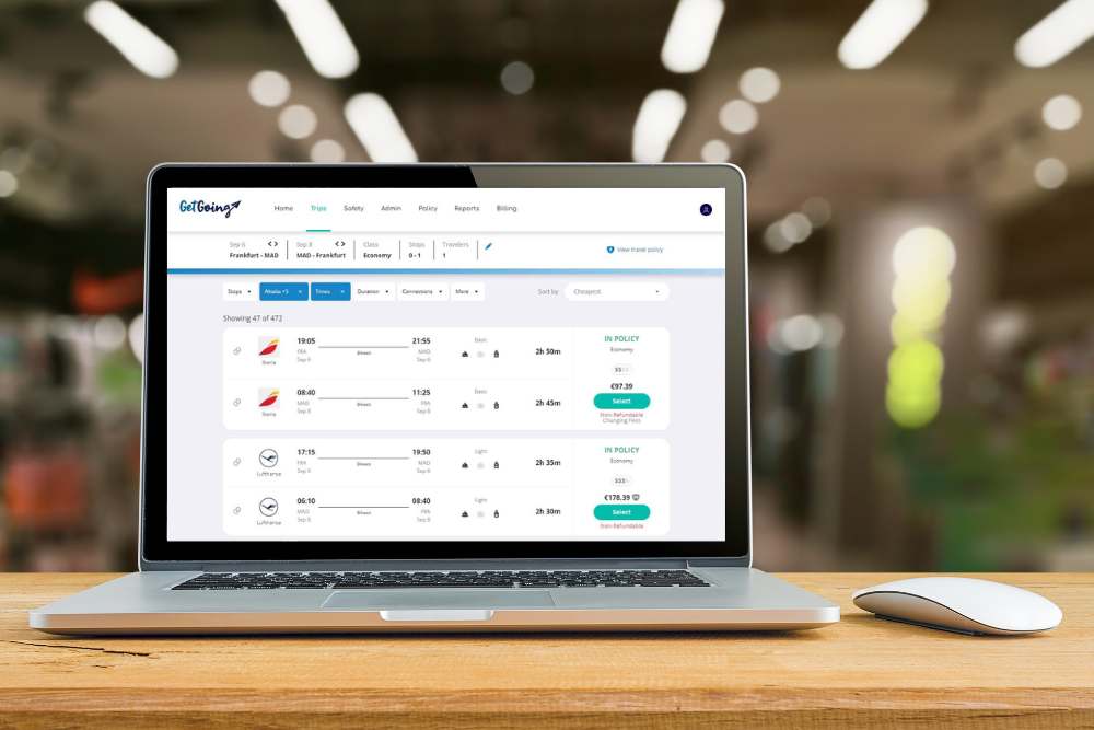 getgoing platform to book flights